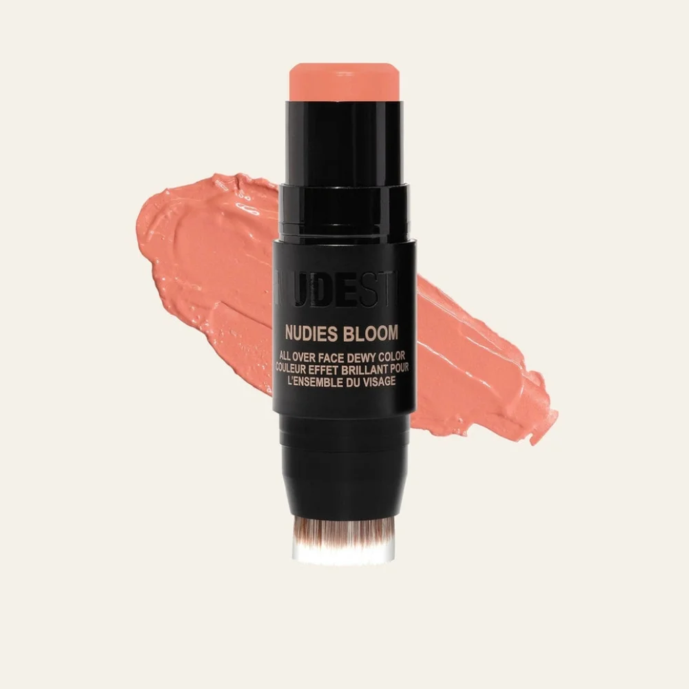 NUDESTIX Nudies Bloom Multi-Use Blush Tint in Sweet Peach Peony, 7g/0.25oz